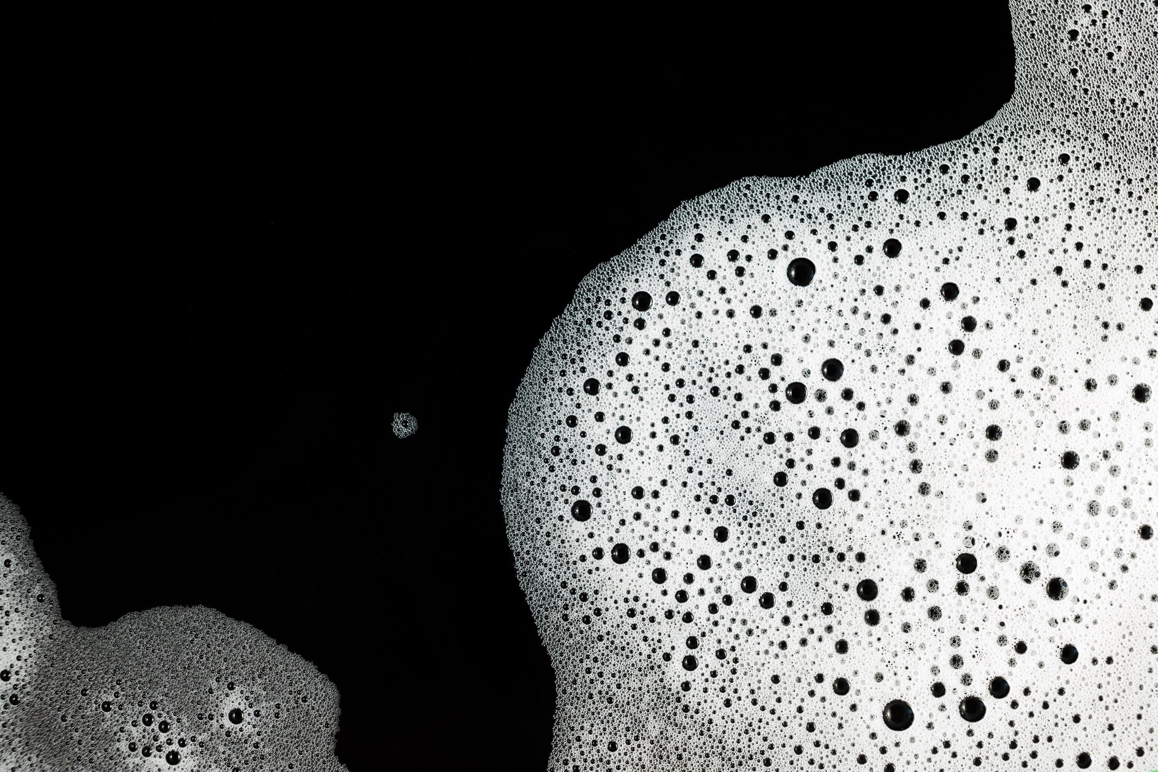 Soap Foam on Black